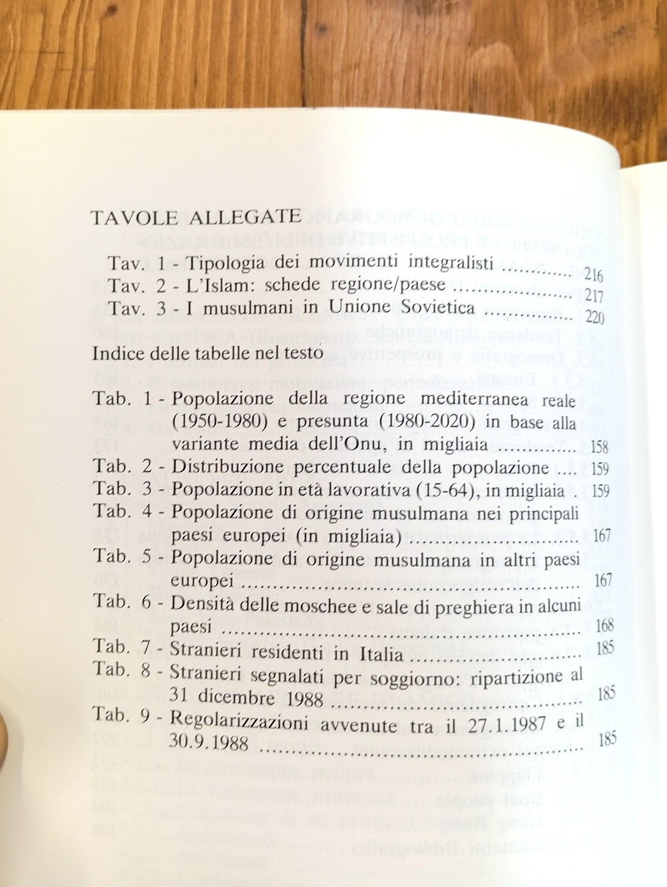 Rapporto di ricerca su ISLAM: problemi e prospettive e le politiche dell'Occidente