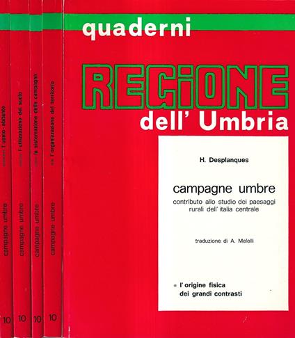 Campagne Umbre. Contributo allo studio dei paesaggi rurali dell'Italia Centrale - Henri Desplanques - copertina