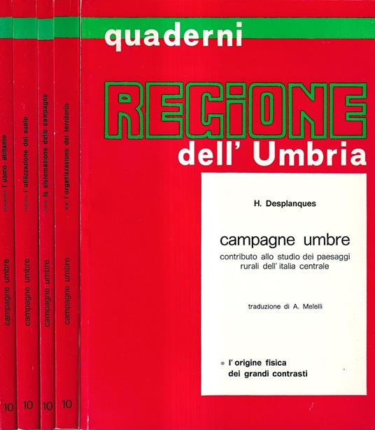 Campagne Umbre. Contributo allo studio dei paesaggi rurali dell'Italia Centrale - Henri Desplanques - copertina