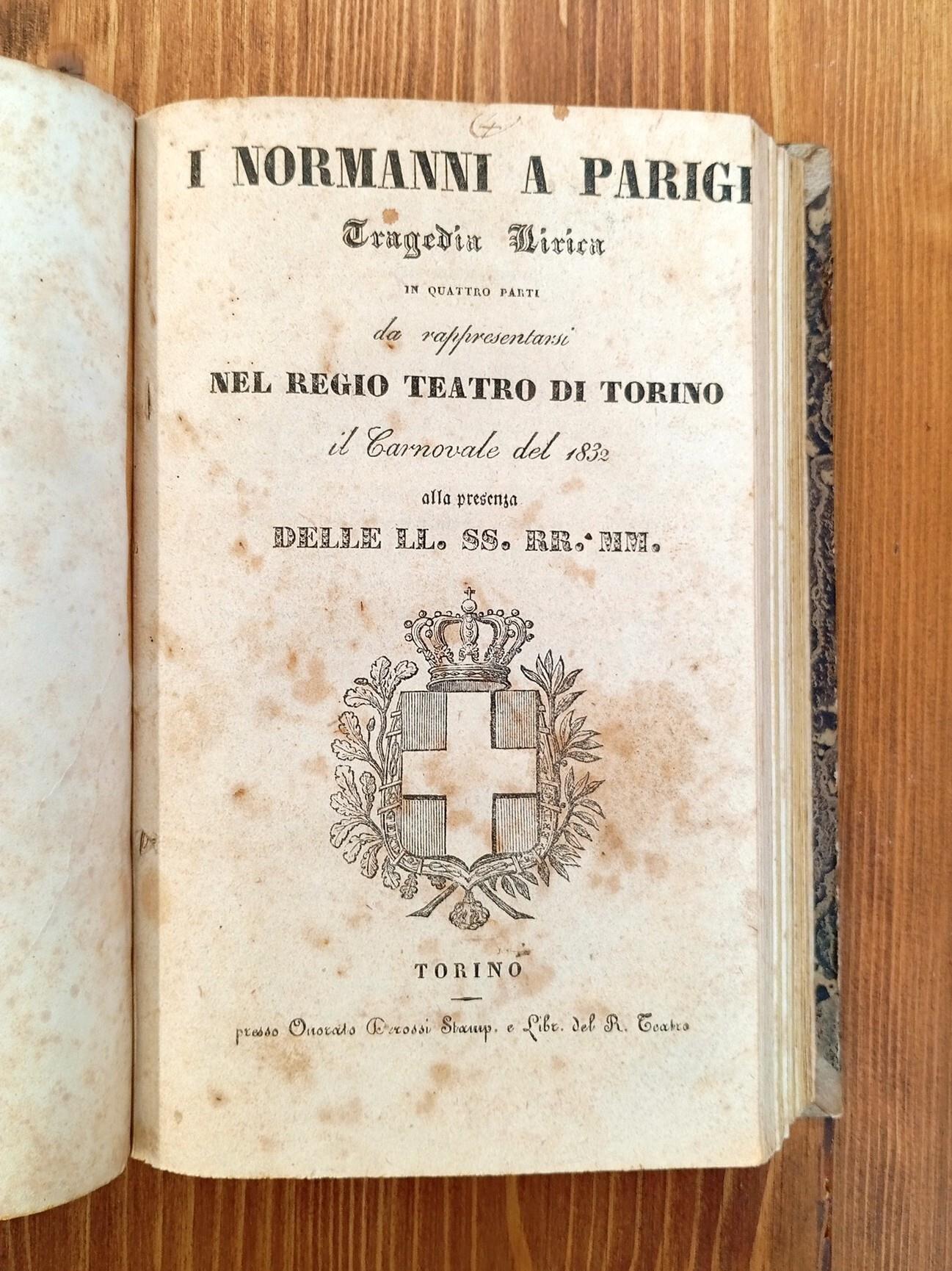 Opere teatrali [raccolta di libretti d'opera originali, fine 700 - metà 800]