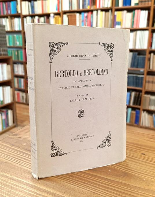 Bertoldo e Bertoldino. In appendice: Dialogo di Salomone e Marcolfo - copertina