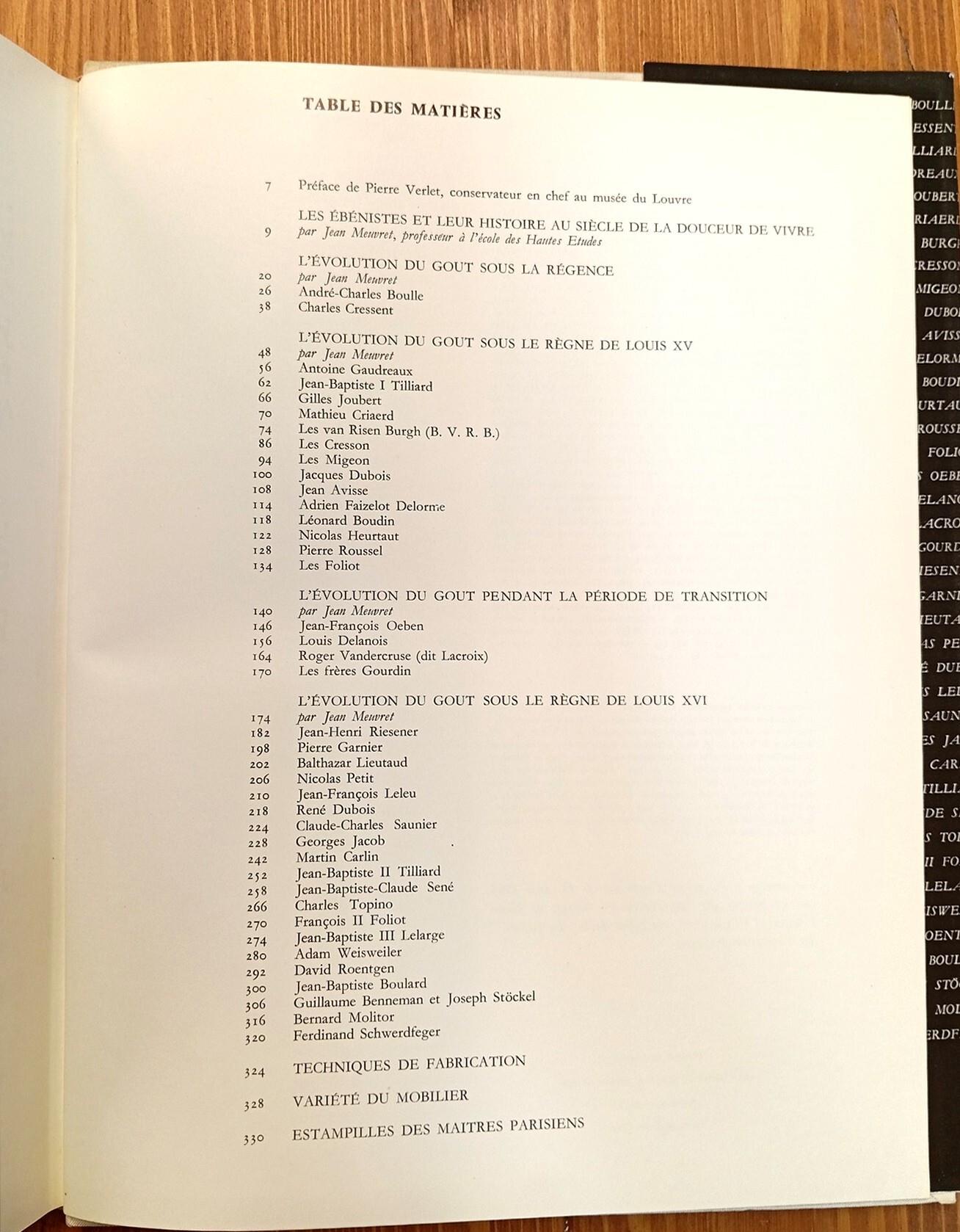 Les ébénistes du XVIII siècle français