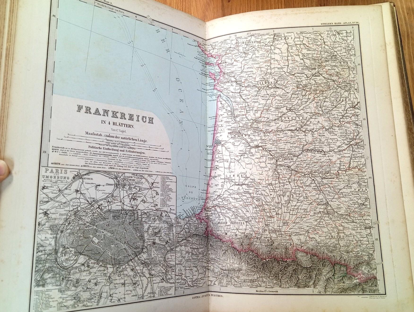 Hand Atlas über alle theile der Erde und über das Weltgebäude (95 Karten)