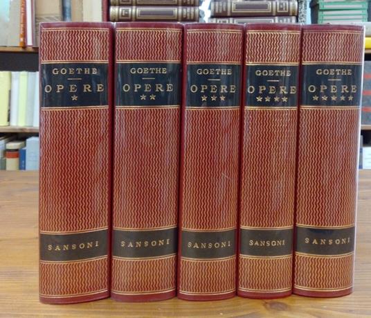 Opere 5 volumi - Johann Wolfgang Goethe - copertina