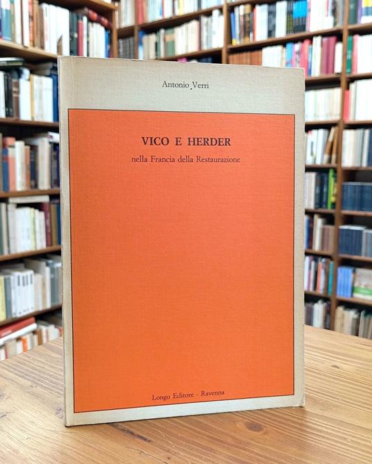 Vico e Herder nella Francia della Restaurazione - Antonio Verri - copertina