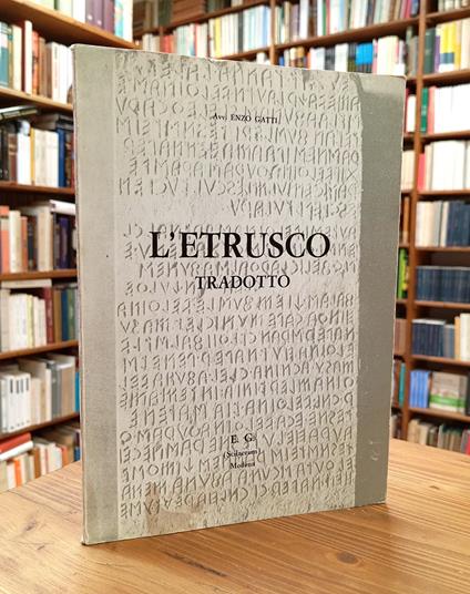 L' etrusco tradotto - Enzo Gatti - copertina