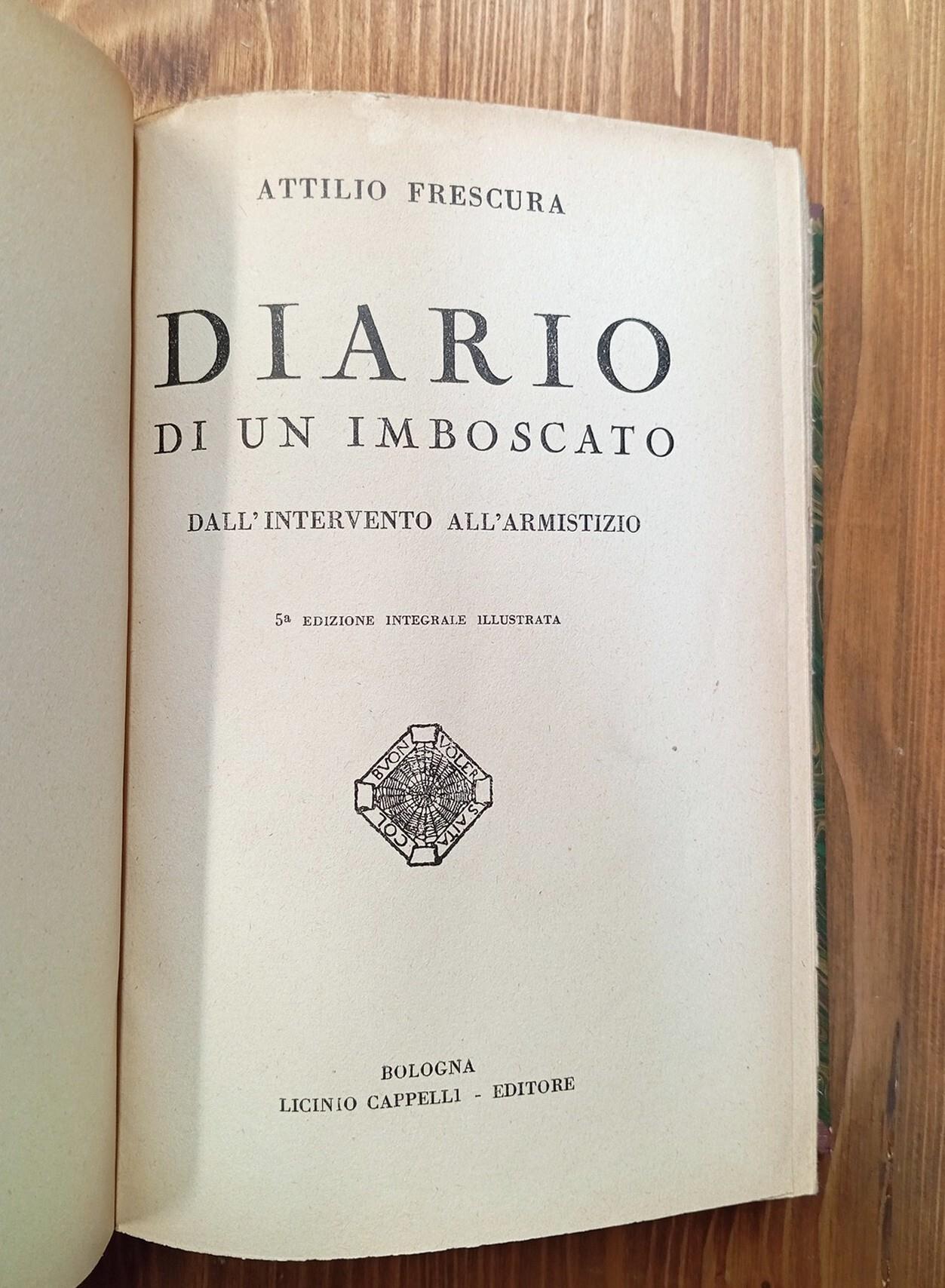 Diario di un imboscato - dall'Intervento all'Armistizio