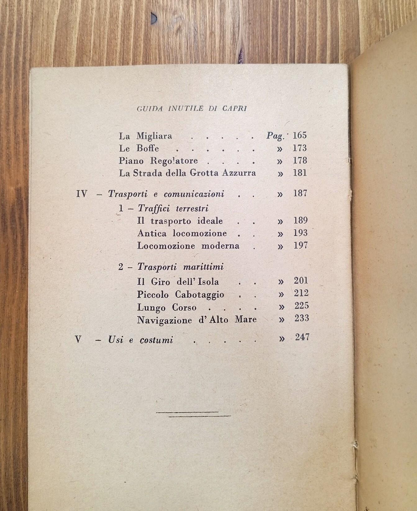 Guida inutile di Capri