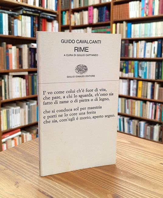 Rime - Guido Cavalcanti - copertina