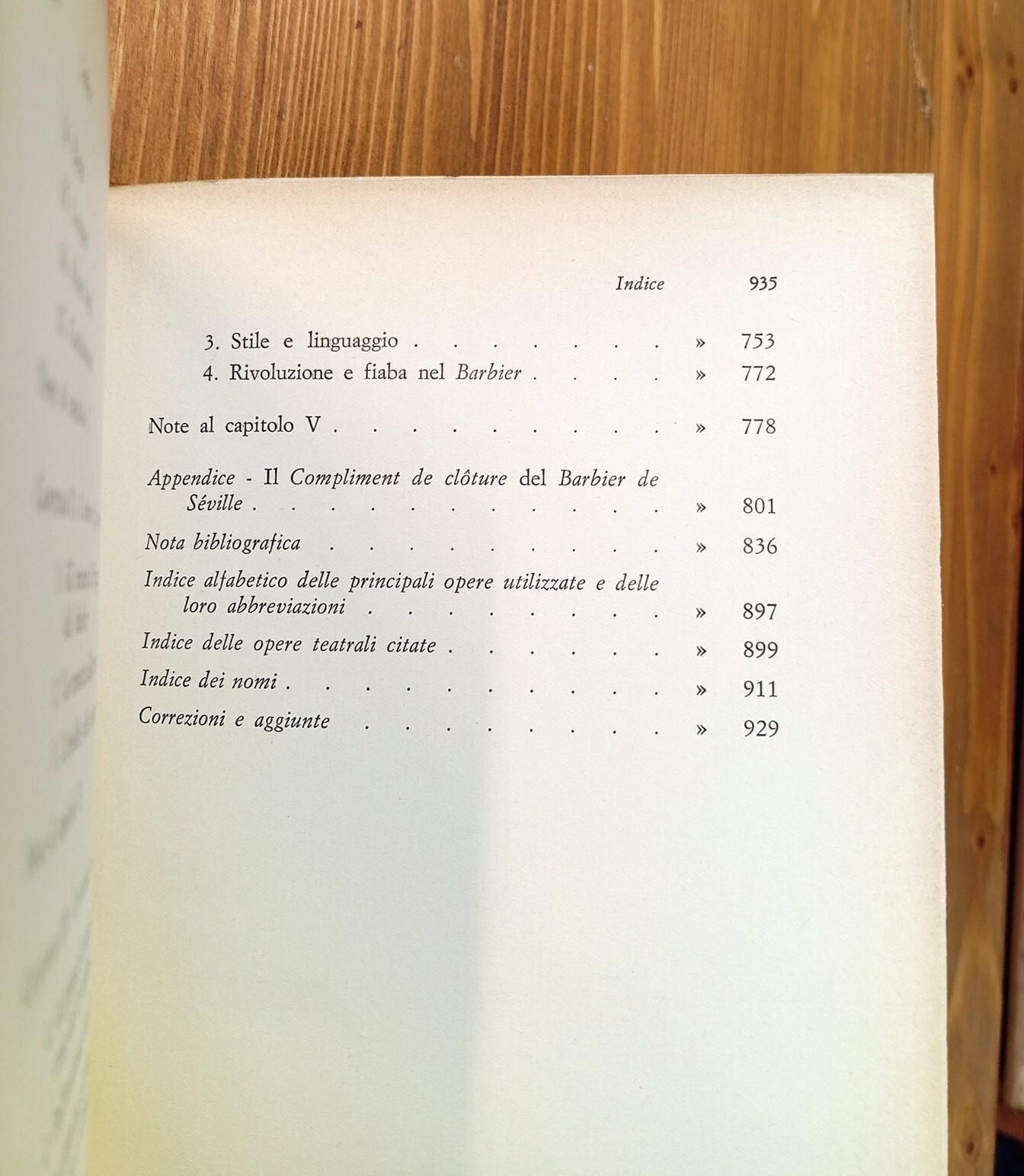 Beaumarchais nel suo tempo e nel nostro tempo: Le barbier de Séville