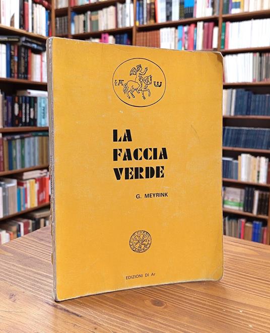 La faccia verde - Gustav Meyrink - copertina