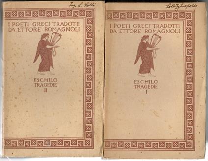 Tragedie 2 volumi - Eschilo - copertina