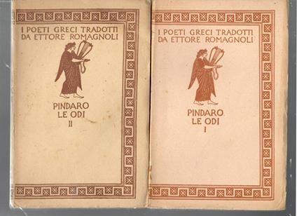 Le odi 2 volumi - Pindaro - copertina