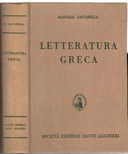 Letteratura greca - Raffaele Cantarella - copertina