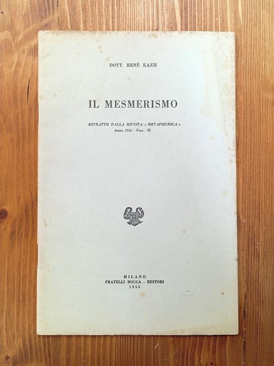 Il mesmerismo [estratto] - copertina