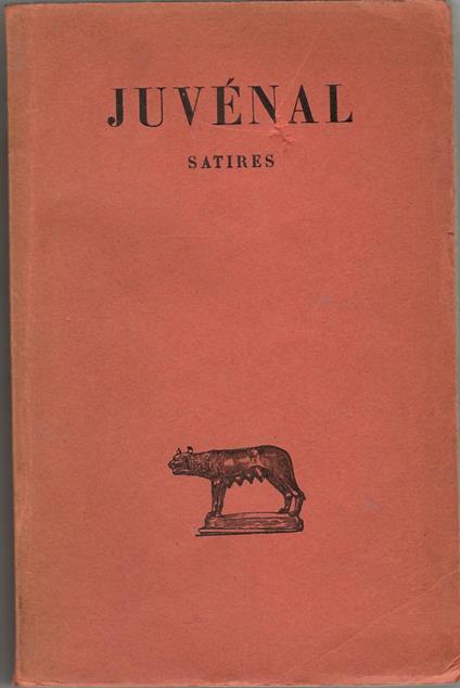 Satires - D. Giunio Giovenale - copertina