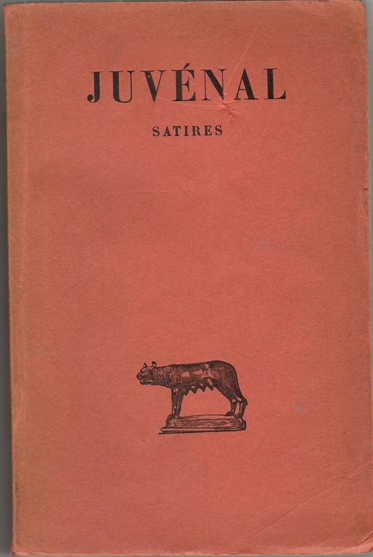 Satires - D. Giunio Giovenale - copertina