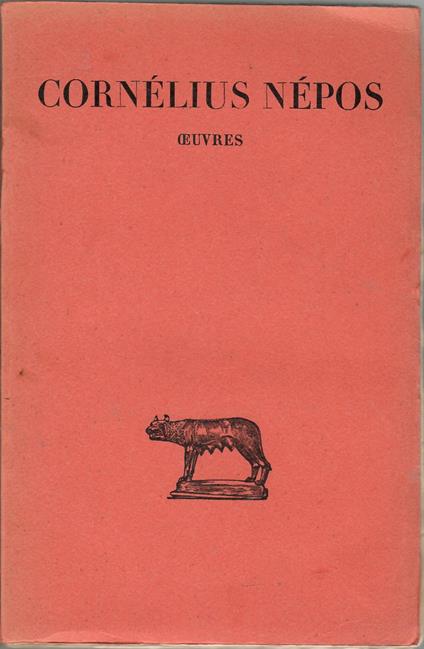 Oeuvres - Nepos Cornelius - copertina