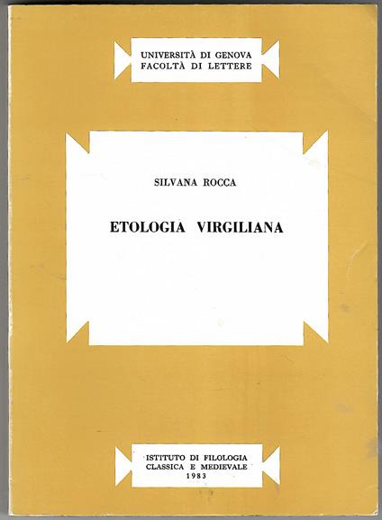 Etologia virgiliana - copertina