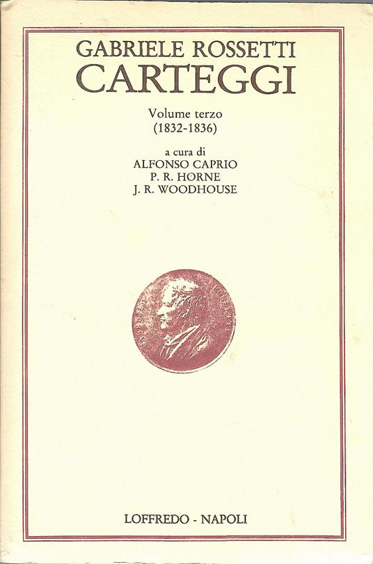 Carteggi volume terzo - copertina