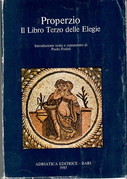 Il Libro Terzo delle Elegie - copertina
