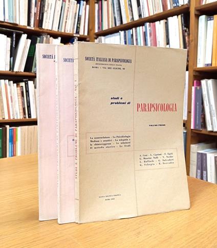 Studi e problemi di parapsicologia - Vol. I, II, III - copertina