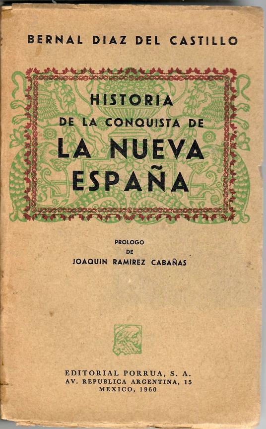Historia verdadera de la conquista de la Nueva Espana - copertina