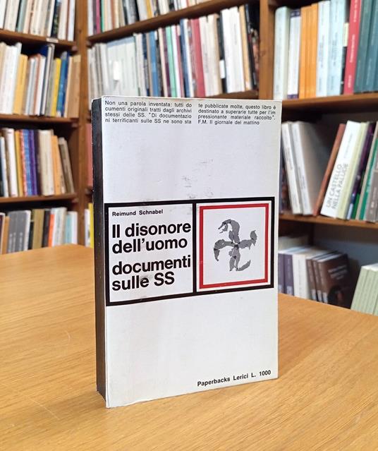 Il disonore dell'uomo. Documenti sulle SS - copertina