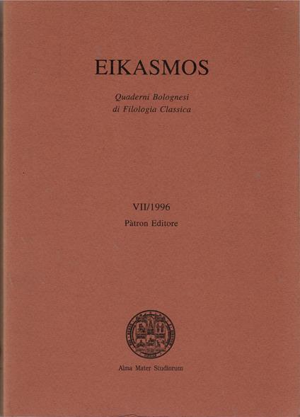 Eikasmos VII/1996 - copertina