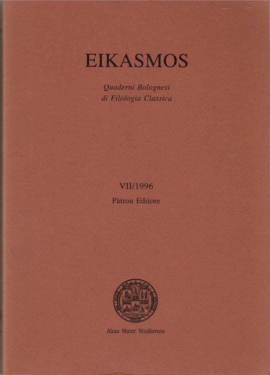 Eikasmos VII/1996 - copertina