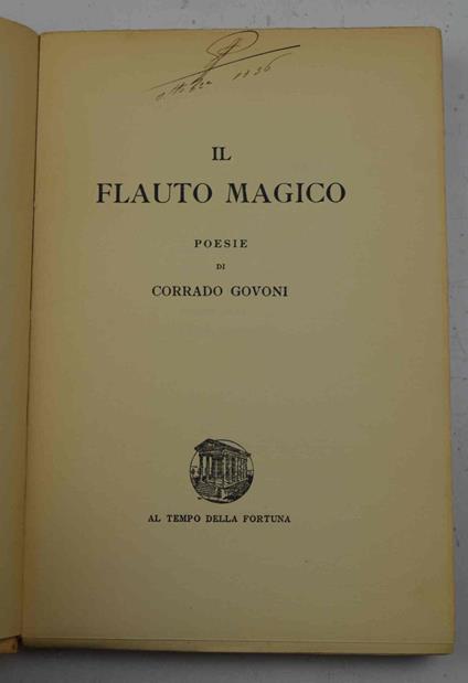 Il flauto magico. Poesie - copertina