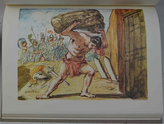 Iliade episodi scelti e tradotti da Salvatore Quasimodo con 26 tavole di Giorgio de Chirico Nardini - copertina