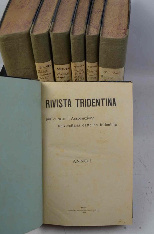 Rivista Tridentina per cura dell'Associazione universitaria cattolica trentina - copertina