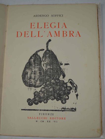 Elogio dell'ambra - copertina