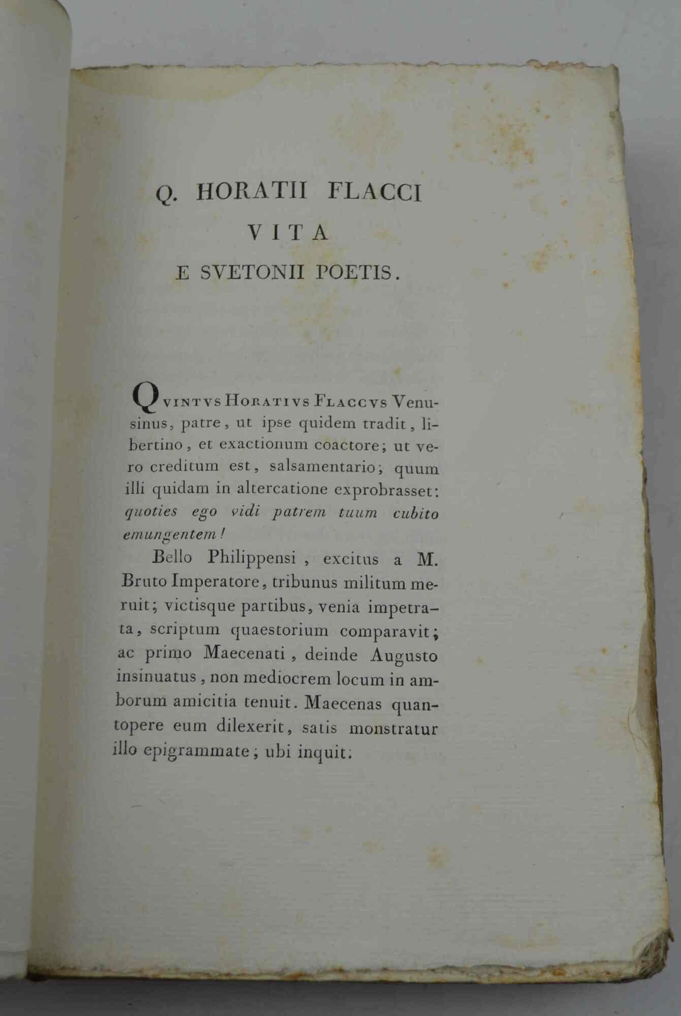 Q. Horatii Flacci Opera