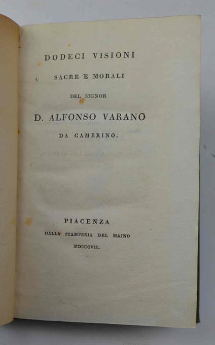 Dodeci visioni sacre e morali - copertina