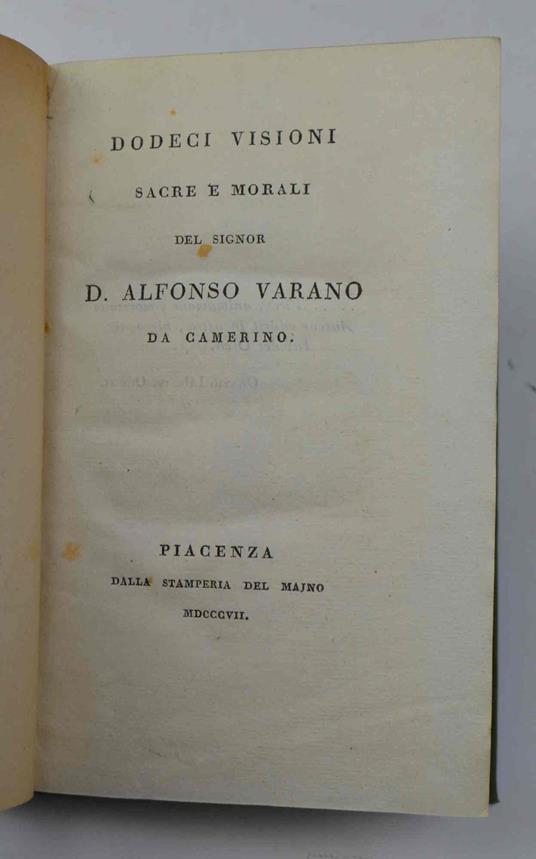 Dodeci visioni sacre e morali - copertina