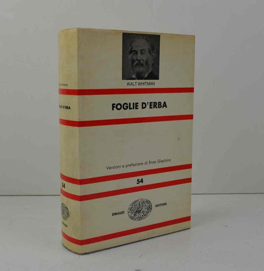 Foglie d'erba - Walt Whitman - copertina