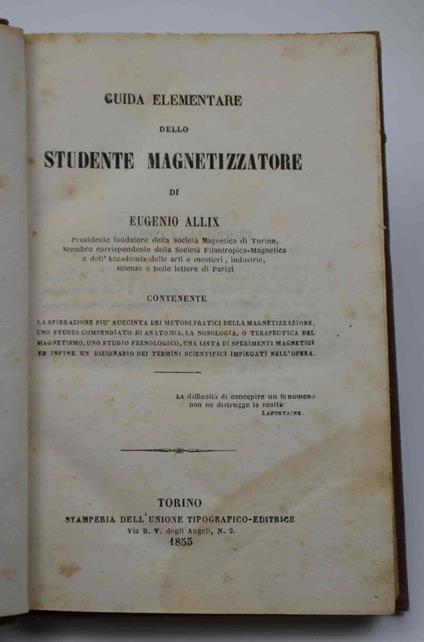 Guida elementare dello studente magnetizzatore - copertina