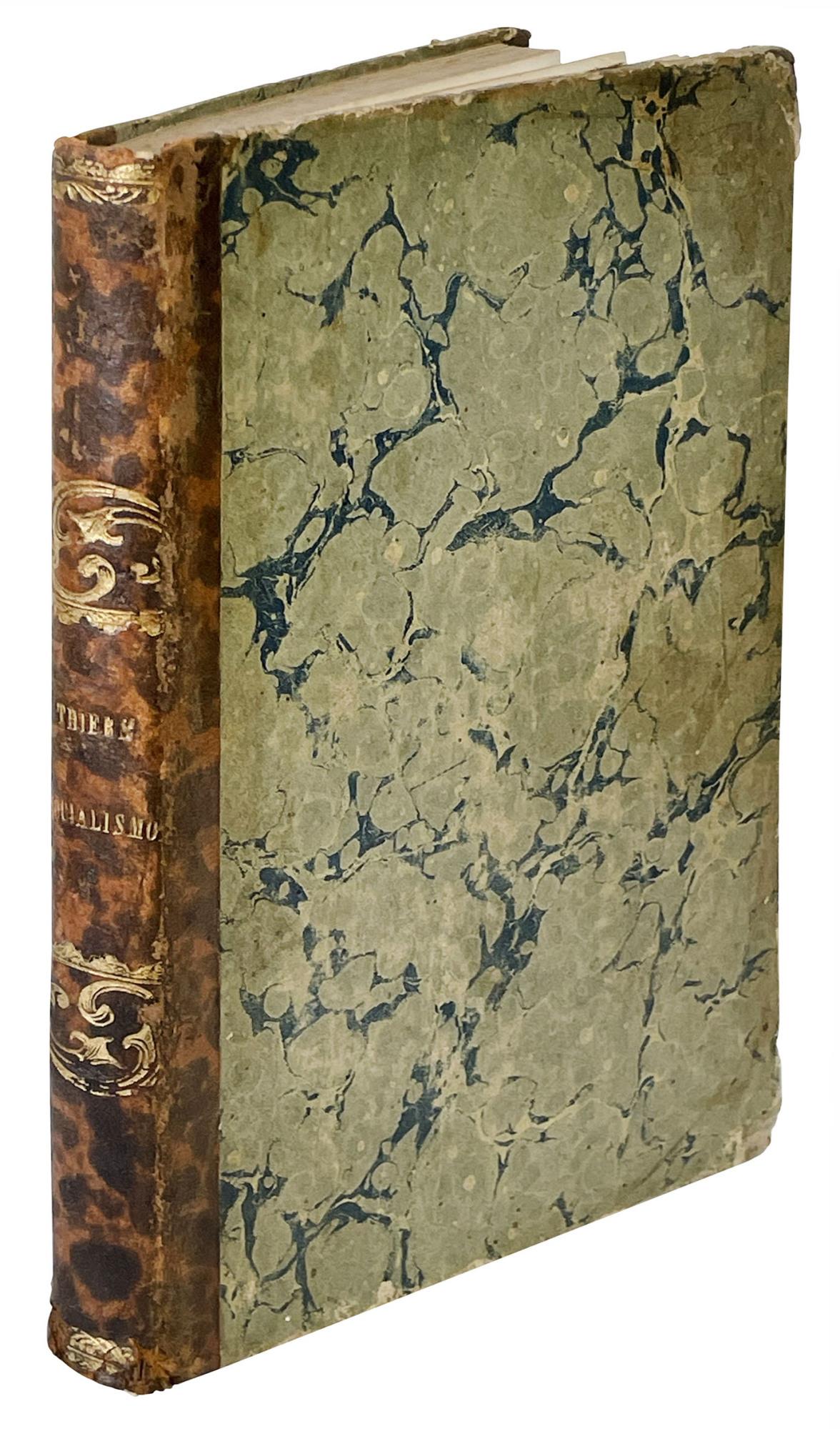 Trattato della proprietá, del comunismo, del socialismo, dell'imposta. Libri quattro per Adolfo Thiers. Prima versione italiana. (insieme a:) Il socialismo. Diritto al lavoro. Risposta al sig. Thiers di Luigi Blanc. Prima versione italiana