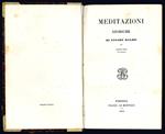 Meditazioni storiche di Cesare Balbo. edizione terza (2° fiorentina)