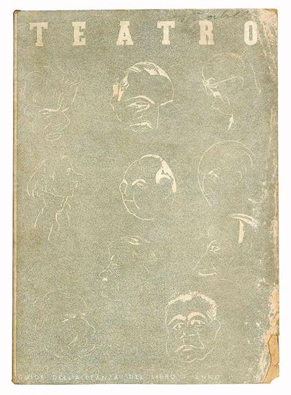 Teatro: 43 autori, 43 disegni di Miniaci, 12 caricature di Magia. Anno I- N. 2 Luglio-Dicembre 1935 - XIV - copertina