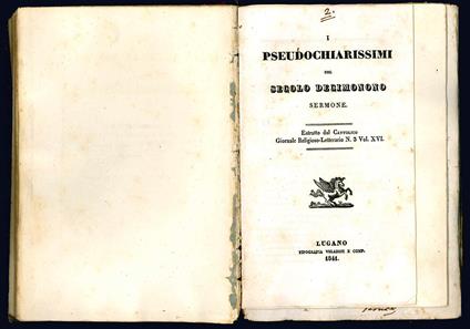 De' siculi italici fondatori di Ancona - I pseudochiarissimi del secolo decimonono. Sermone - I riti nuziali de' cattolici. Poemetto per Nozze Trentini e Costabili.. - Agostino Peruzzi - copertina