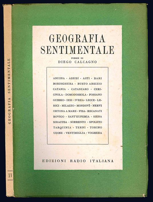 Geografia sentimentale. Poesie di Diego Calcagno - Diego Calcagno - copertina