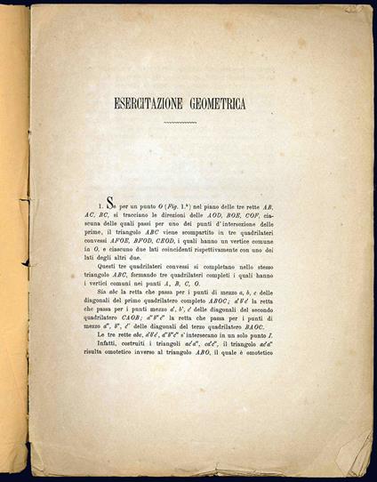 Esercitazione geometrica - copertina