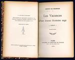 Les vacances d'un Jeune Homme sage. Roman. Neuvième édition