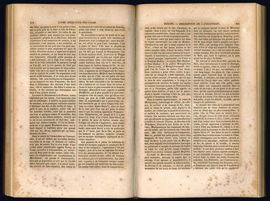 Géographie universelle ou description de toutes les parties du monde sur un plan nouveau d'après les grandes divisions naturelles du globe: ... Cinquiéme édition. Tome première (-sixième) - Conrad Malte-Brun - copertina