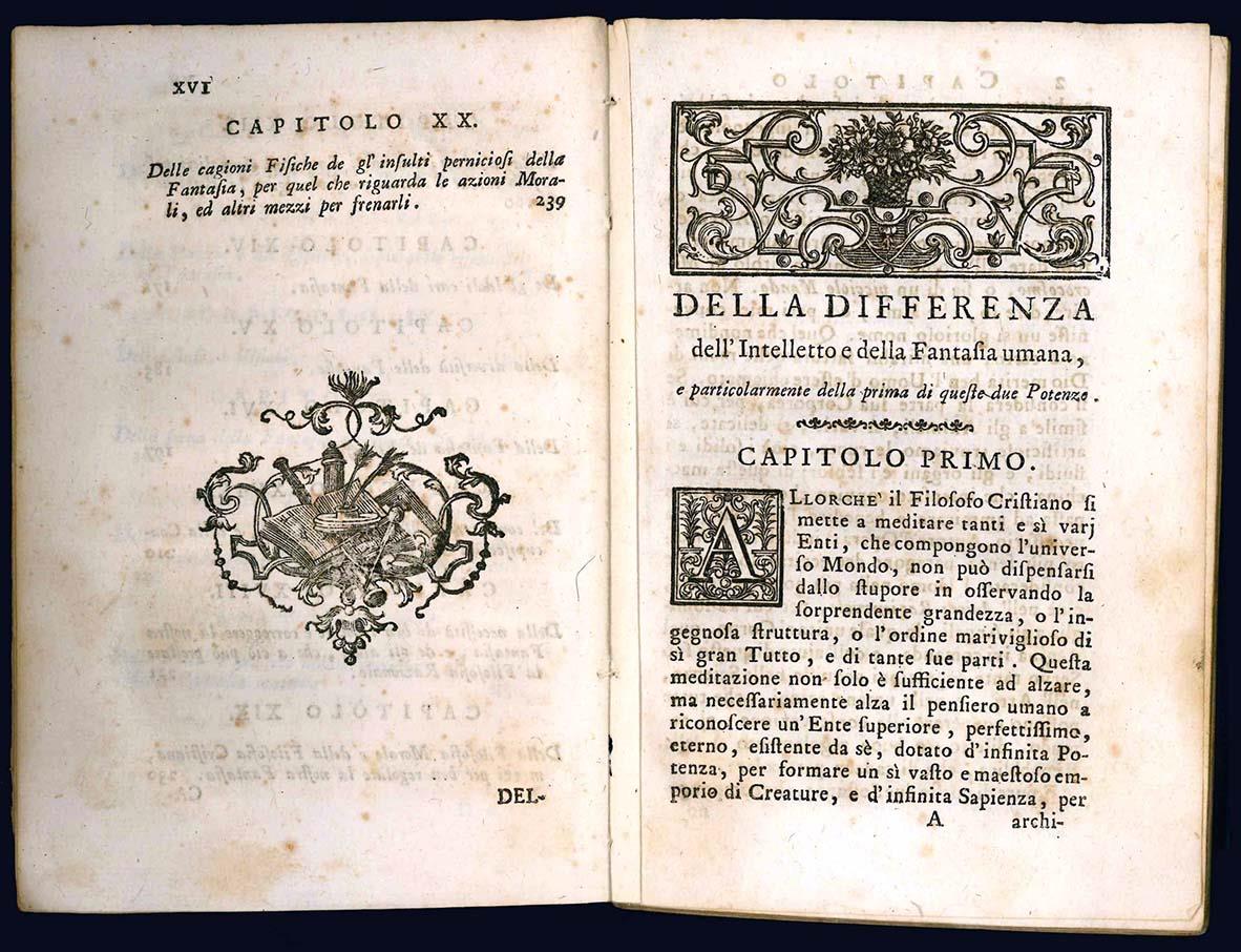 Della forza della fantasia umana trattato di Ludovico Antonio Muratori, Bibliotecario del Serenissimo Signor Duca di Modena