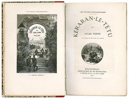 Kéraban - le - têtu par Jules Verne 101 dessins et une carte par Benett - Jules Verne - copertina