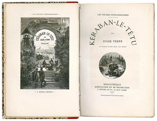 Kéraban - le - têtu par Jules Verne 101 dessins et une carte par Benett - Jules Verne - copertina